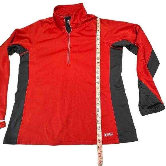 EMS orange gray 1/4 zip tech wick long sleeve pullover size women’s extra large - Picture 11 of 14